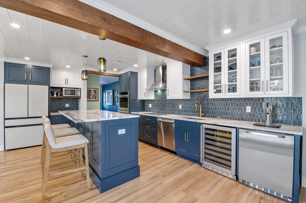 blue custom kitchen cabinetry luxury kitchen